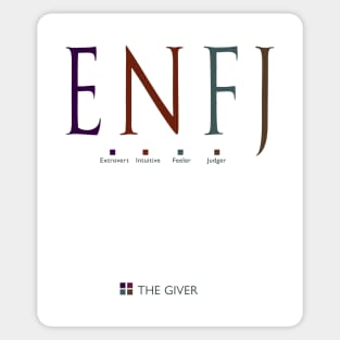 ENFJ The Giver, Myers-Briggs Personality Type Sticker